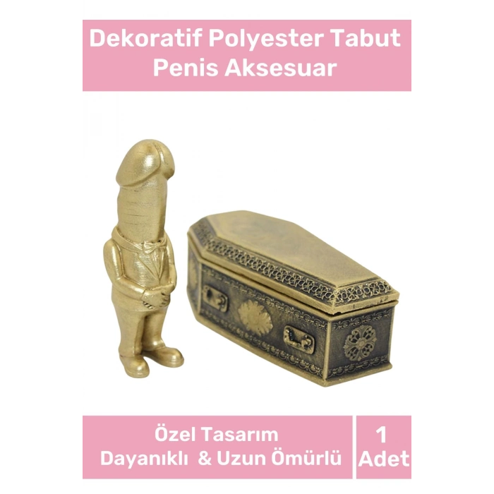 Özel Üretim Hediyelik Şaka Eğlence Dekoratif Bereket Tanrısı Polyester Tabut Aksesuar 15*8 Cm