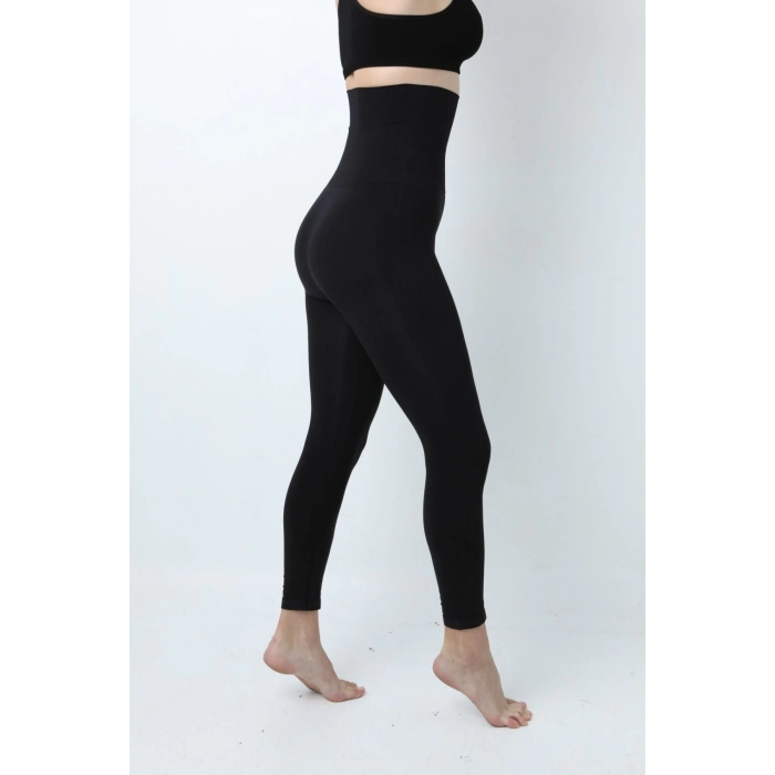 Premium Kısmı Duble Çift Kat Garanti İki Beden İnceltir Toparlayıcı Agraflı Yüksek Bel Lazer Tayt