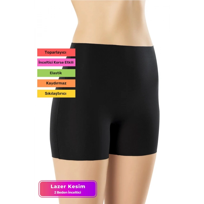 Yeni Sezon İz Göstermeyen Lazer Kesim Kaymaz Toparlayıcı Şekillendirici Yüksek Bel Kadın Korse