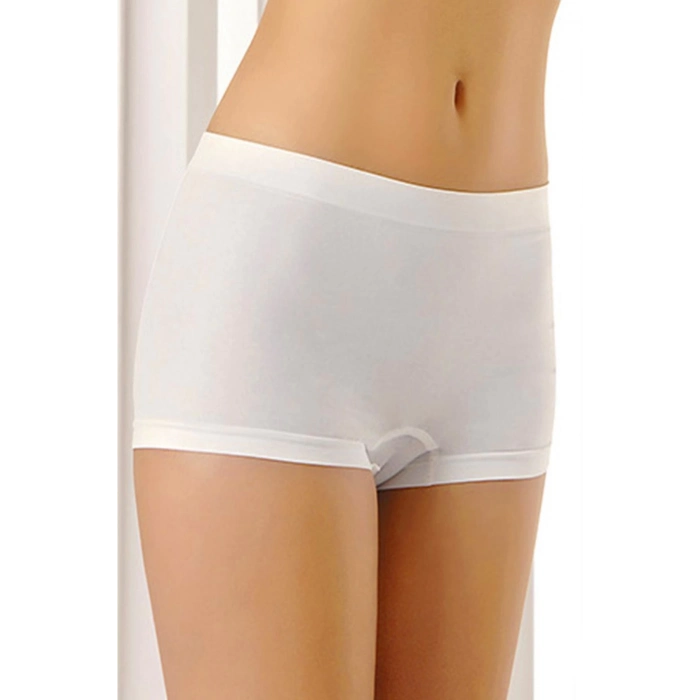 Yeni Sezon Toparlayıcı Şekillendirici Rahat Şık Zarif Beyaz Dikişsiz Kadın Boxer Korse