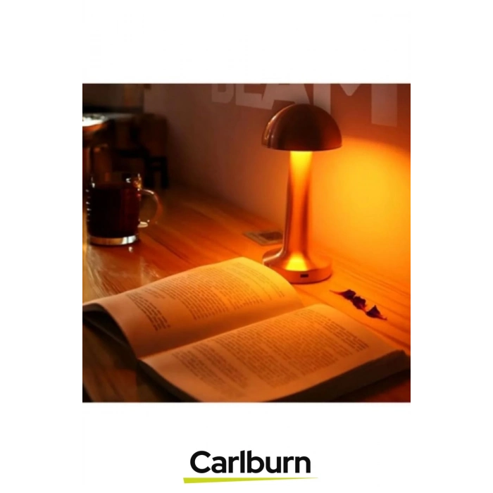 Özel Tasarım 3 Modlu 23 cm x 9 cm Modern Aç/Kapa Butonlu Mantar Dokunmatik LED Masa Lambası