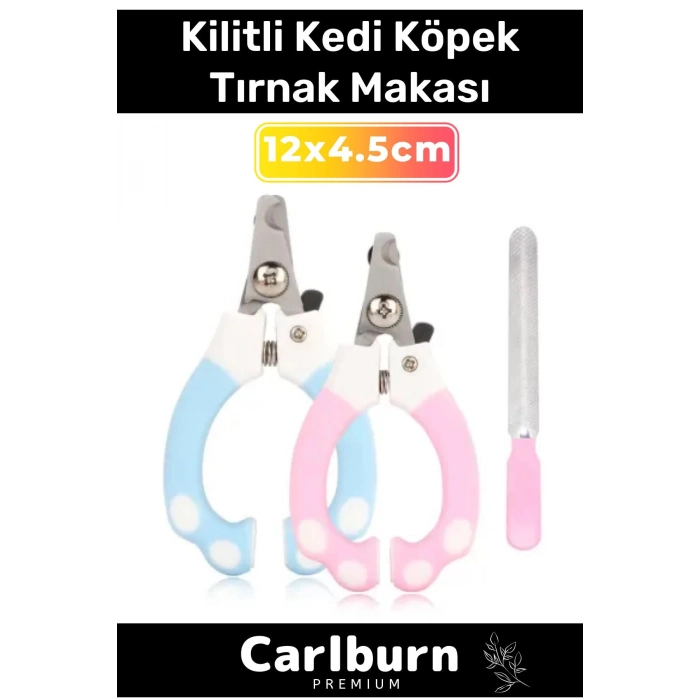 Özel Üretim Güvenlik Kelepçeli Pratik Taşınabilir Evcil Hayvan Kilitli Kedi Köpek Tırnak Makası