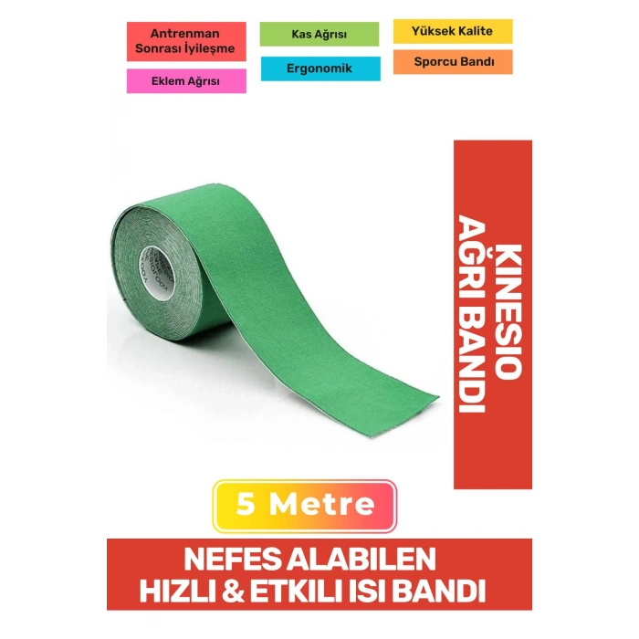 Hızlı Etkili Büyük Boy Kas Eklem Bel Bacak Kol Boyun Sırt Omuz Karın Kalça Ağrı Isı Bandı 5cmx5m