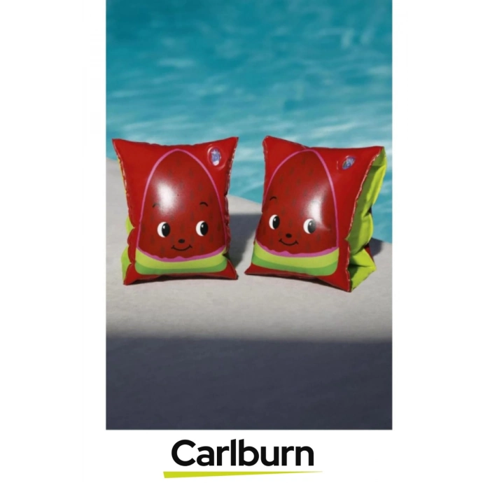 Meyve Desenli Başlangıç Seviye Çift Boğumlu 5-12 Yaş Çocuk Deniz Havuz Yüzme Öğrenme Şişme Kolluğu