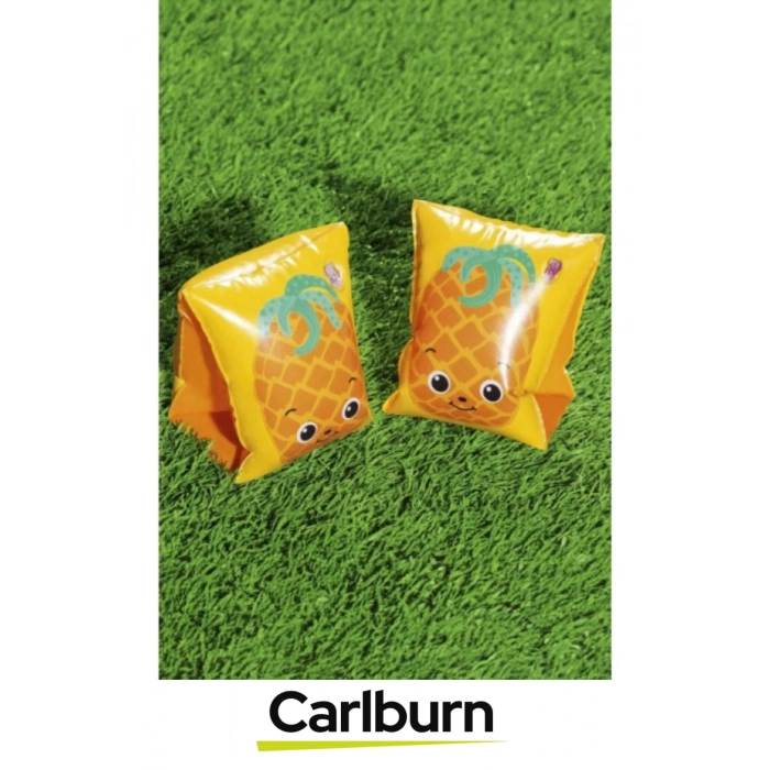 Meyve Desenli Başlangıç Seviye Çift Boğumlu 5-12 Yaş Çocuk Deniz Havuz Yüzme Öğrenme Şişme Kolluğu