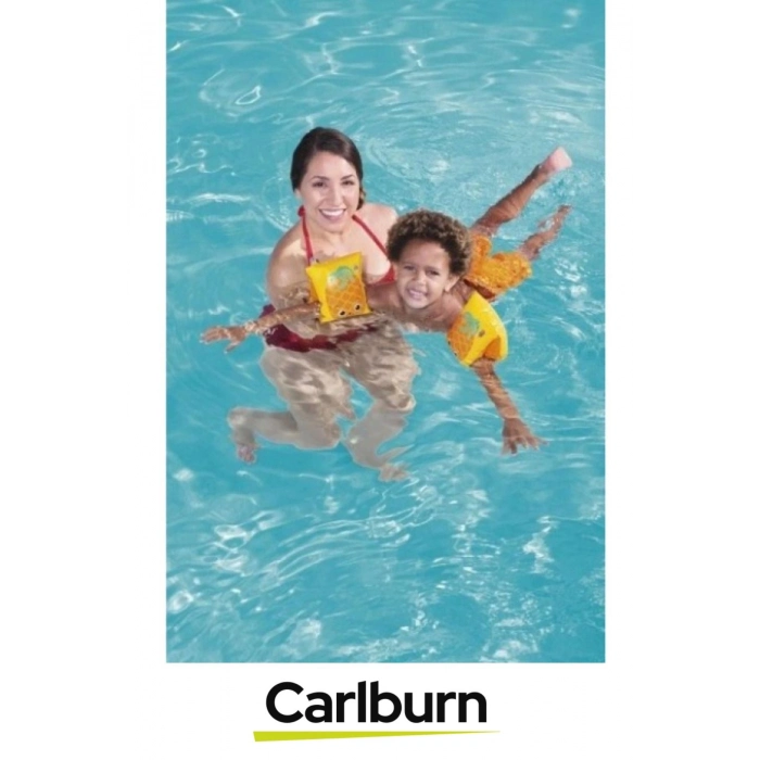 Meyve Desenli Başlangıç Seviye Çift Boğumlu 5-12 Yaş Çocuk Deniz Havuz Yüzme Öğrenme Şişme Kolluğu