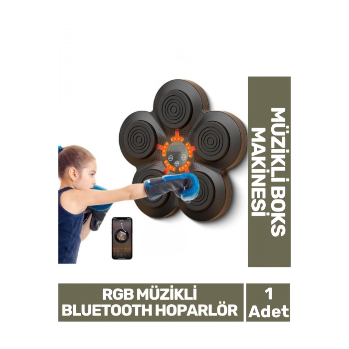 Özel Üretim Rgb Müzikli Bluetooth Hoparlör Genç Yetişkin Boks Egzersiz Müzikli Boks Makinesi