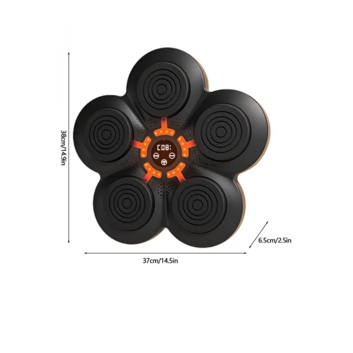 Özel Üretim Rgb Müzikli Bluetooth Hoparlör Genç Yetişkin Boks Egzersiz Müzikli Boks Makinesi