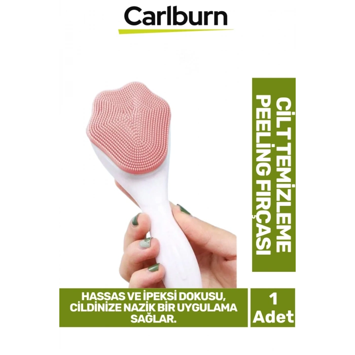 Özel Üretim Ergonomik Asılabilir Saplı Hassas İpeksi Doku Cilt Makyaj Temizleme Peeling Fırçası