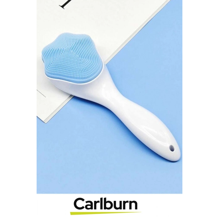 Özel Üretim Ergonomik Asılabilir Saplı Hassas İpeksi Doku Cilt Makyaj Temizleme Peeling Fırçası