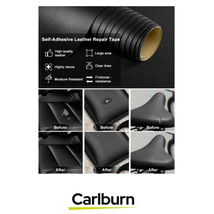 Su Geçirmez Uzun Ömürlü Kesilebilir Kendinden Yapışkanlı Deri Döşeme Tamir Kiti Siyah 100x50