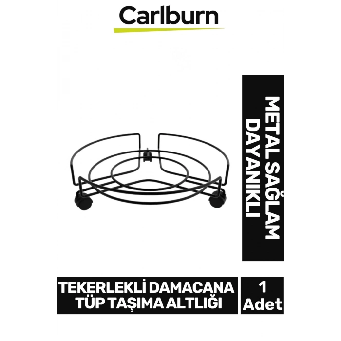 Özel Üretim Dayanıklı Sağlam Metal Ağır Yük Kaymaz Yapılı Tekerlekli Damacana Tüp Taşıma Altlığı