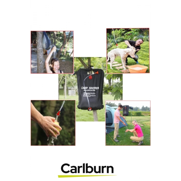 Özel Üretim Yüksek Kaliteli Pvc Dayanıklı Uzun Ömürlü 20 Litre Solar Isıtıcılı Kamp Duş Torbası