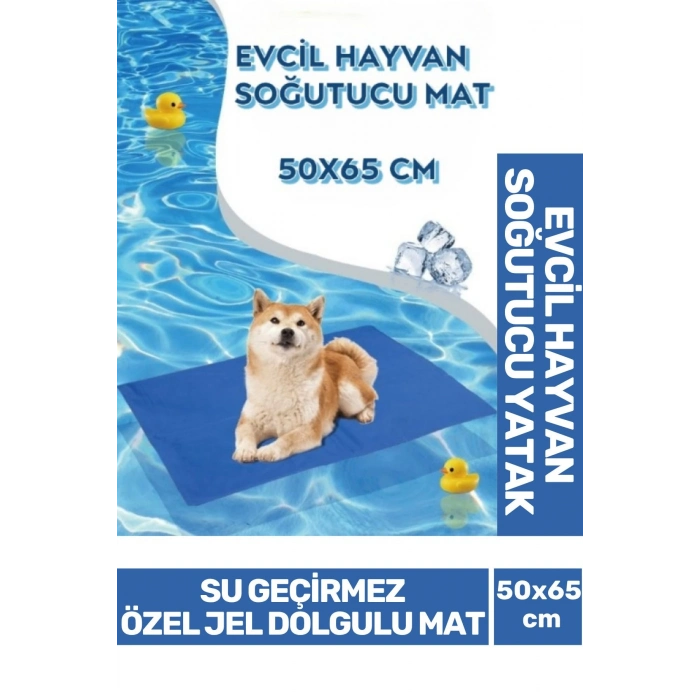 Özel Üretim Vücut Isısı Dengeleyen Kedi Köpek Jel Dolgulu Evcil Hayvan Soğutucu Yatak Mat 50x65 cm