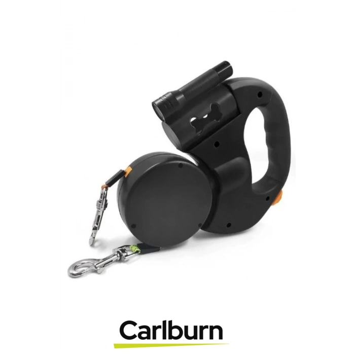 360 Derece Dönebilen Aydınlatmalı Uzunluk Ayarlanabilen Çok Fonksiyonlu Çift Köpek Gezdirme Tasması