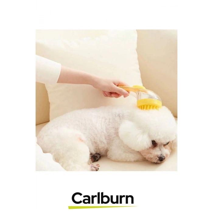 Sıvı Hazneli Şampuan Sabun Silikon Banyo Masaj Yapan Evcil Hayvan Kedi Köpek Tarağı