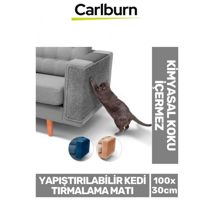 Özel Üretim Mobilya Koltuk Dayanıklı Hızlı Kuruma Yapıştırılabilir Kedi Tırmalama Matı 100x30cm