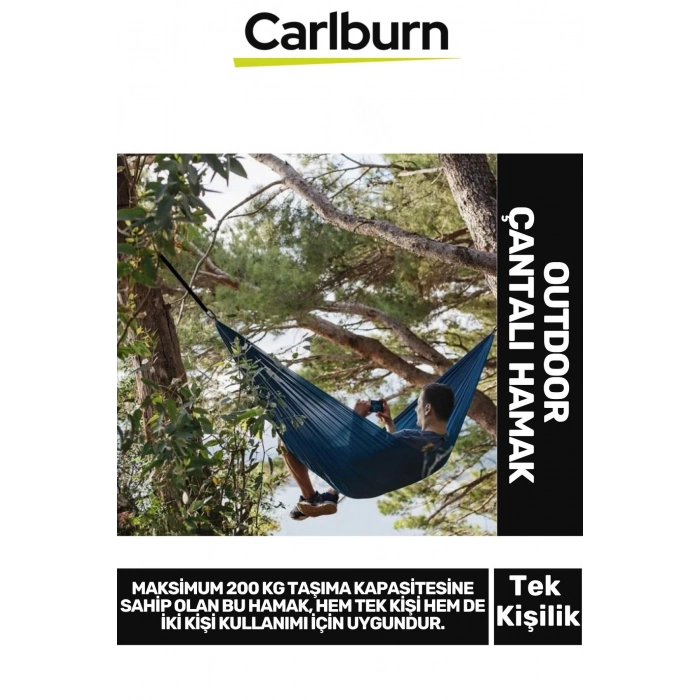 Özel Üretim Kamp Piknik Dayanıklı Çantalı Çabuk Kuruyan 200Kg Taşıma Outdoor 950G Hamak 275x140 cm