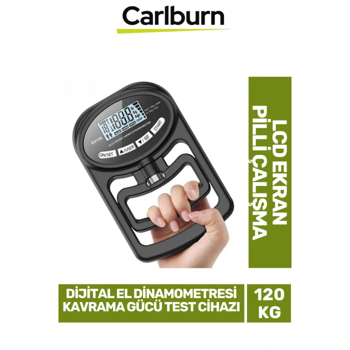 Özel Üretim Fizik Tedavi 120 KG Pilli Medikal Dijital El Dinamometresi Kavrama Gücü Test Cihazı
