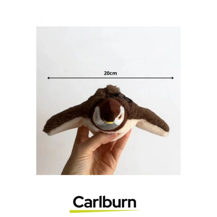 Premium Avcılık İçgüdüsünü Ortaya Çıkaran Kanat Çırpan Sesli Usb Şarjlı Peluş Uçan Kuş Oyuncak