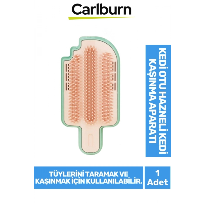 Özel Üretim Tüy Dökümü Azaltıcı Kedi Otu Hazneli Kaşınma Tarama Aparatı Fırçası