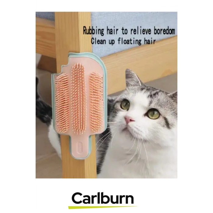 Özel Üretim Tüy Dökümü Azaltıcı Kedi Otu Hazneli Kaşınma Tarama Aparatı Fırçası