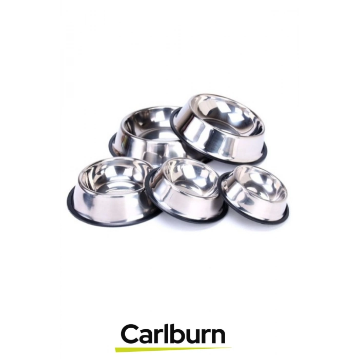 Özel Üretim Dayanıklı Uzun Ömürlü Sağlam Şık Paslanmaz Çelik Metal Kedi Köpek Mama Su Kabı 34 cm