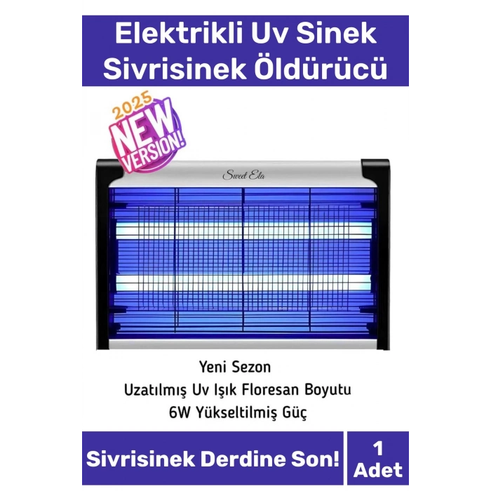 Premium Yükseltmiş Güç Çift Florasan Elektrikli Uv Zincirli Askılı Sinek Sivrisinek Öldürücü 220V