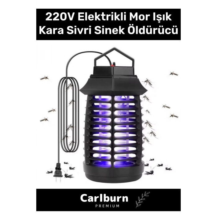 Özel Üretim Prizli Az Yer Kaplar 220V Elektrikli Cihaz Cız Lamba Mor Işık Kara Sivri Sinek Öldürücü