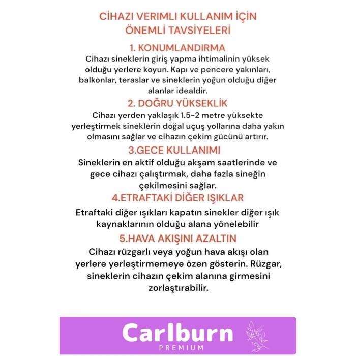 Premium Yükseltmiş Güç Çift Florasan Elektrikli Uv Zincirli Askılı Sinek Sivrisinek Öldürücü 2200V