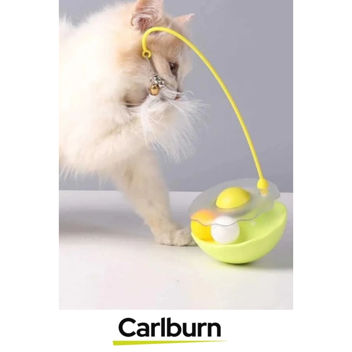 Özel Üretim Oyun Eğlence Vakit Geçirme Sağlayan Yumuşak Tüylü Zilli Kedi Otlu Hacıyatmaz Oyuncağı