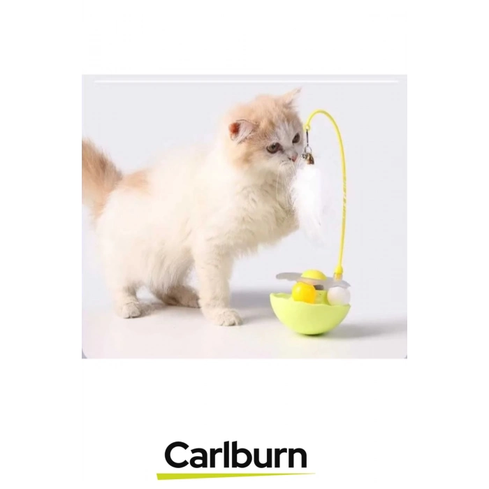 Özel Üretim Oyun Eğlence Vakit Geçirme Sağlayan Yumuşak Tüylü Zilli Kedi Otlu Hacıyatmaz Oyuncağı