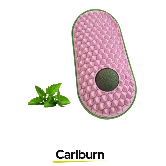 Premium Seri Yumuşak Çıkıntılı Yapı Yapışkanlı Silikon Kaşıyıcılı Kedi Otu