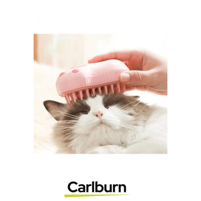 Özel Üretim Tüy Bakımı Kolaylaştıran Silikon Su Hazneli Doldurulabilen Pati Tasarımlı Buharlı Tarak