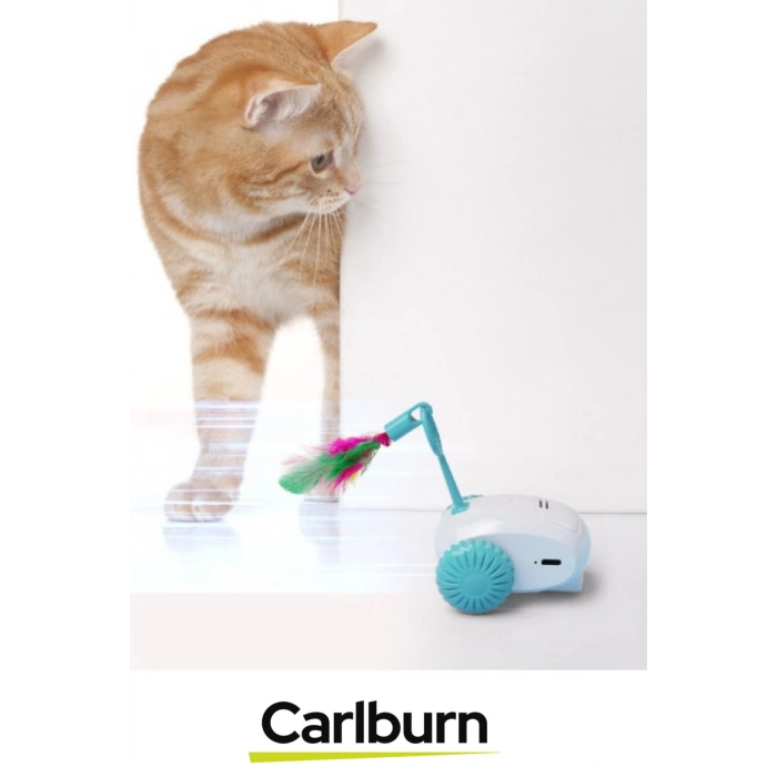 Özel Üretim İnteraktif Hafif Oyun Açma Kapama Düğmeli Dayanıklı Usb Şarjlı Robot Kedi Oyuncağı