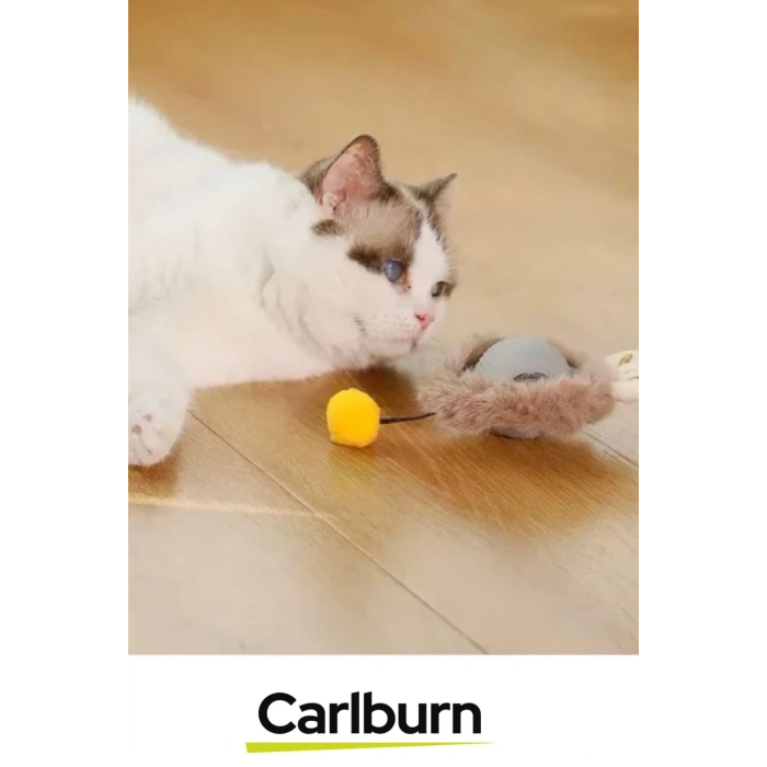 Premium Seri Küçük Boyutlu Yumuşak Tüylü Usb Şarjlı Kedi Oyuncağı