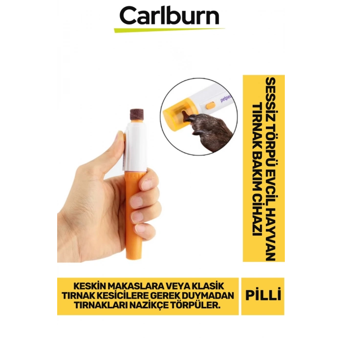 Özel Üretim Pilli Yontmaz Zarar Vermez Sessiz Törpü Evcil Hayvan Tırnak Bakım Cihazı