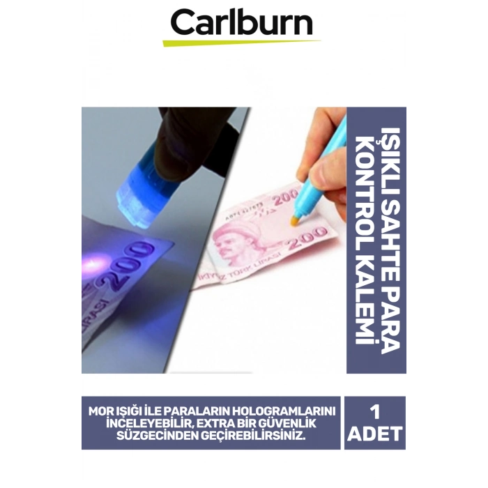 Özel Üretim Tüm Dünya Paralarını Kontrol Eden Mor Işıklı Sahe Para Kontrol Kalemi