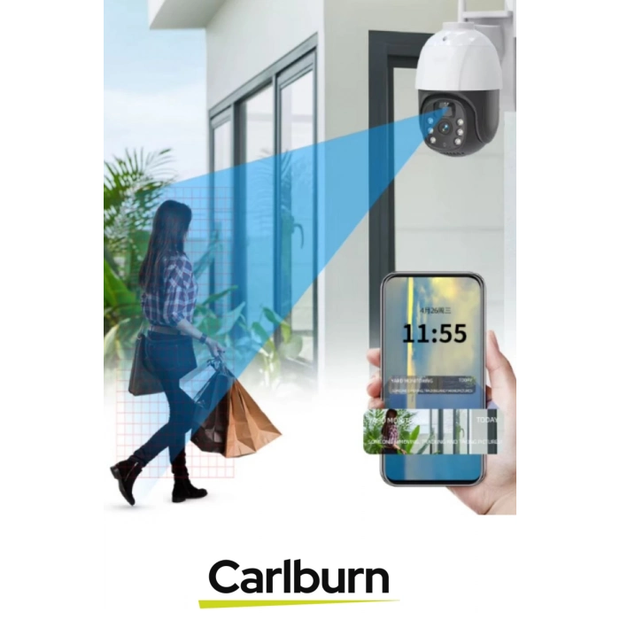 360° Dönen PTZ Kontrol Hareket Algılama Teknolojisi 8000 mAh Güneş Enerji Dış Mekan Güvenlik Kamera