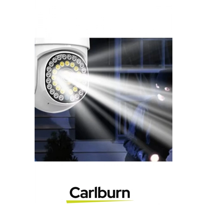 360° Panoramik Görüş Açı Hareket Algılama Sensörlü Suya Dayanıklı Gece Görüş Dış Mekan Wi-Fi Kamera