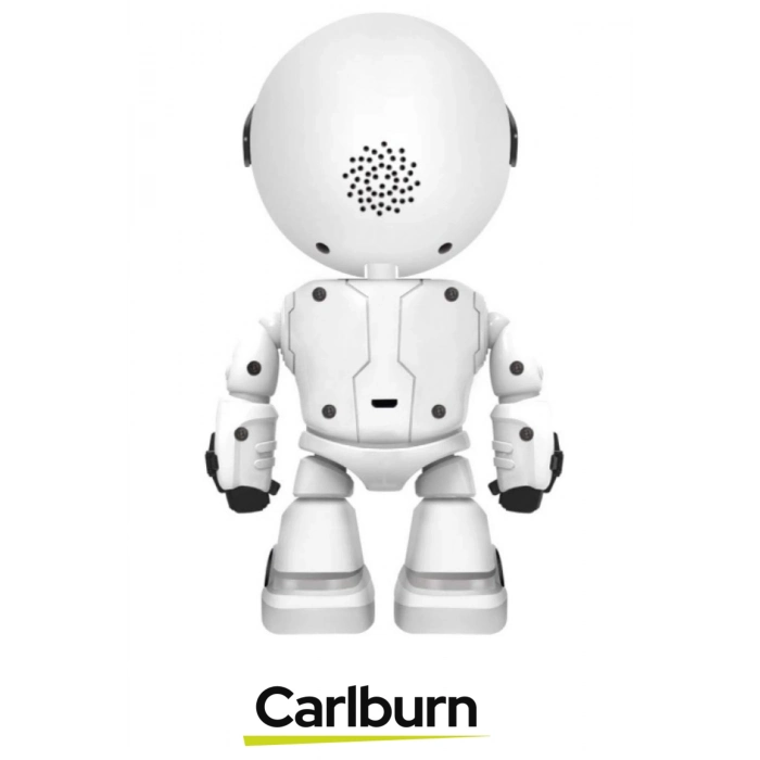 355° Yatay 45° Dikey Hareket Çift Taraflı Ses Gece Görüşü Robot Görünümlü 2.4 GHz Wi-Fi Bebek Kamera