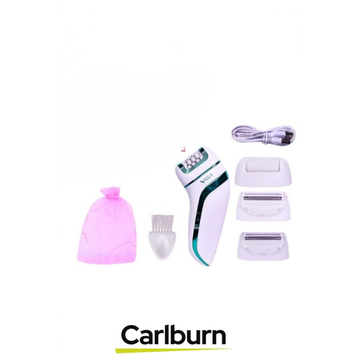 Premium Yüz Bacak Koltuk Altı Bikini Bölgesi Şarjlı Ergonomik Profesyonel 3 Başlıklı Epilasyon Aleti