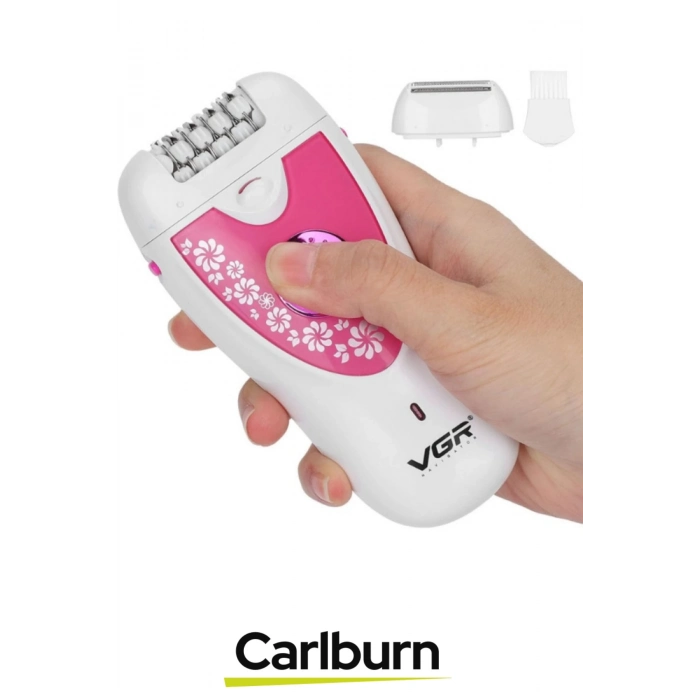 Premium Şarjlı Ergonomik Kompakt 2 Kademe Hız Ayarlı Profesyonel Döner 2 Başlıklı Epilasyon Aleti