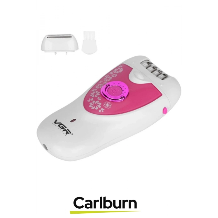 Premium Şarjlı Ergonomik Kompakt 2 Kademe Hız Ayarlı Profesyonel Döner 2 Başlıklı Epilasyon Aleti