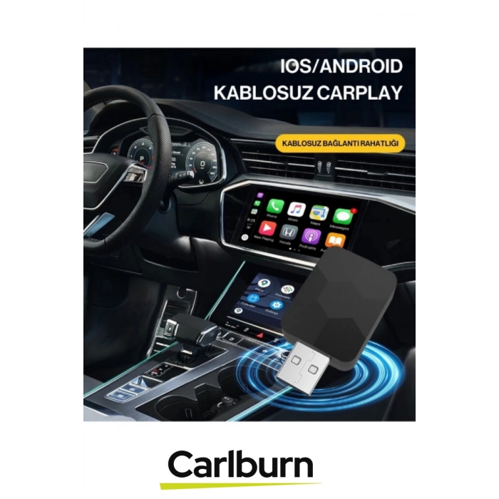 Premium Bluetooth 5.4 Tak Çalıştır Hızlı Wifi 6 Teknolojisi MPIA CP-2 Android Car Play Auto Adaptör