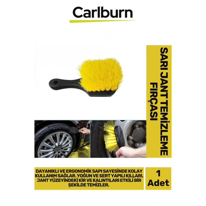 Premium Dayanıklı Ergonomik Yoğun Sert Kıl Yapılı Araba Motorsiklet Bisiklet Jant Temizleme Fırçası