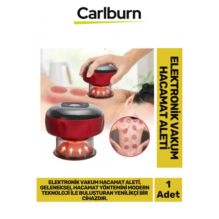 Premium 6 Isı Modlu Lcd Led Ekran Kırmızı Işık Terapi Bölgesel Elektronik Vakum Hacamat Aleti