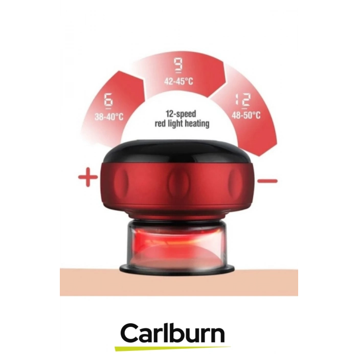 Premium 6 Isı Modlu Lcd Led Ekran Kırmızı Işık Terapi Bölgesel Elektronik Vakum Hacamat Aleti
