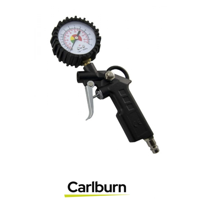 Premium Dayanıklı 500 mm Uzunluğunda Hassas Manometre Lastik Basıncı 0-8.5 Bar Saatli Hava Tabancası