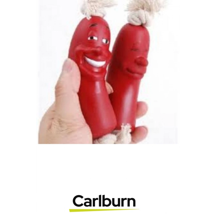 Özel Üretim Dayanıklı Eğitim Çene Kası Kuvvetlendirici Köpek Evcil Hayvan Oyuncak 4lü 40cm Sosis